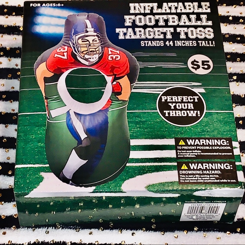 NWT&Packaging,Inflatable Football Target Toss